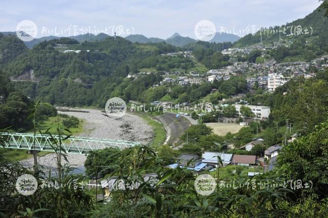 天龍村の農村風景