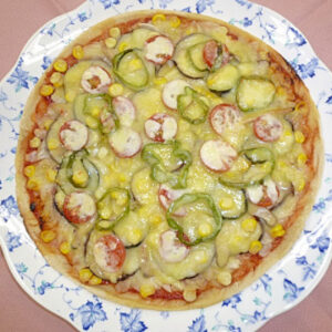 夏野菜のピザ