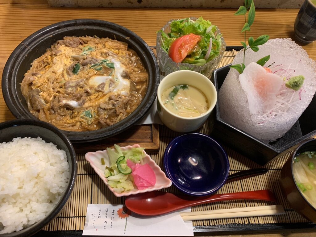 信州須坂みそすき丼