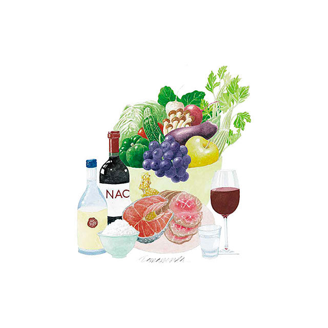 「豆まめかりんとう」と「梅ジュース」